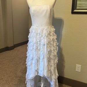White House and Black Market dress. White strapless. Size of 8